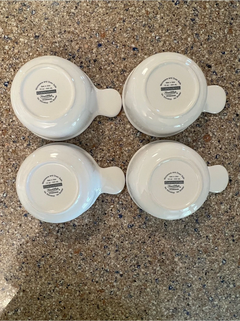 Corning Ware Grab It Bowls with Handle 15 oz P-150 B set of 4 Corningware